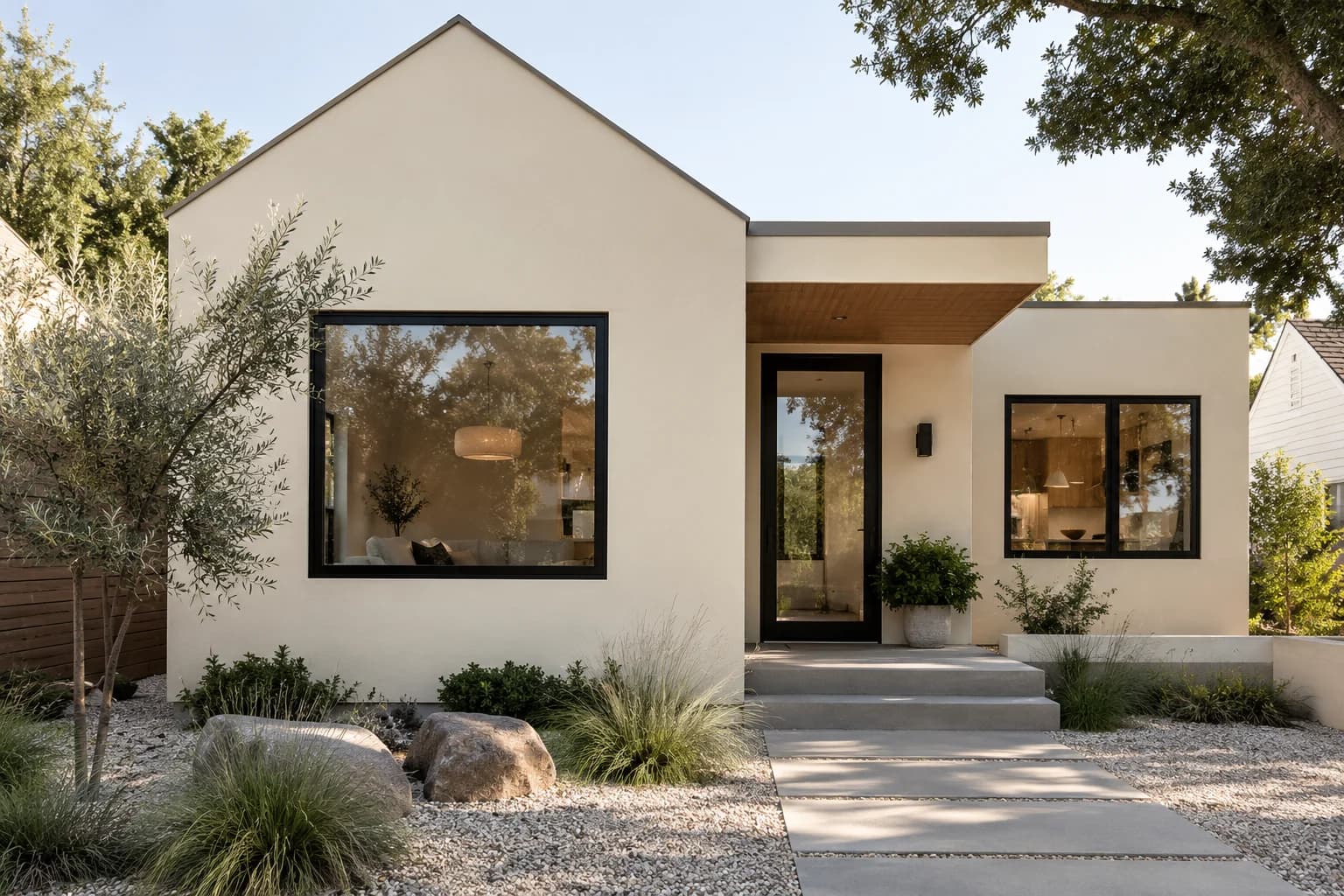 Stucco featuring Natural Linen paint