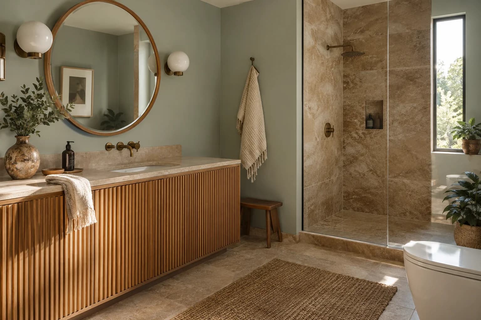 Bathroom featuring Oyster Bay paint