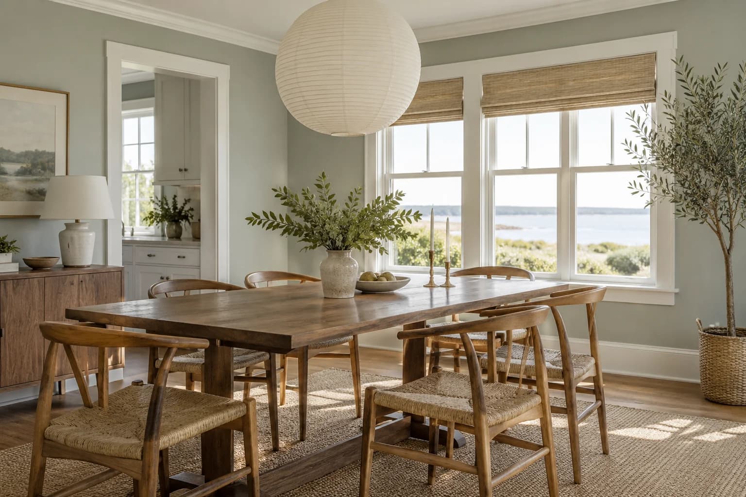 Dining room featuring Oyster Bay paint