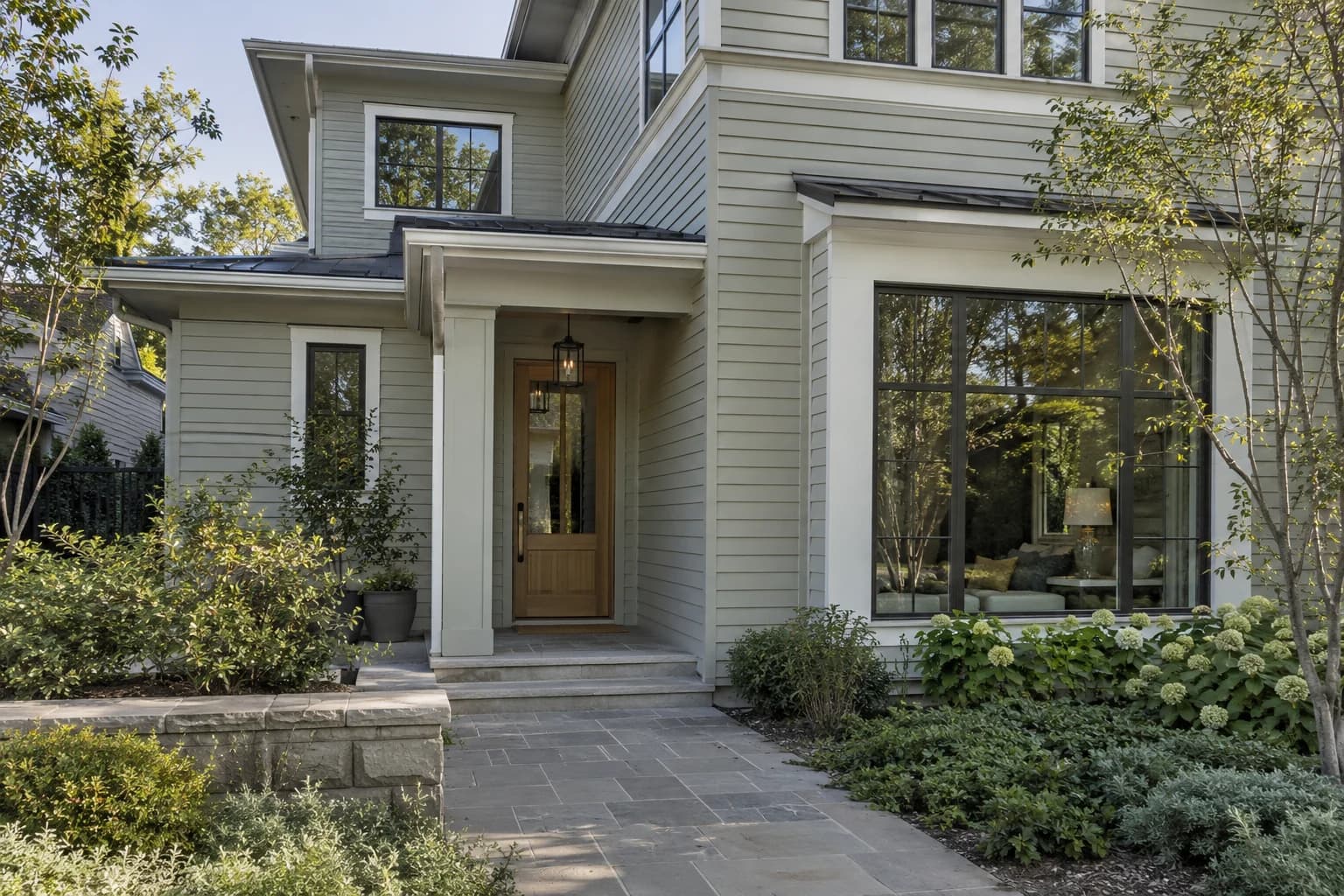 Siding featuring Oyster Bay paint