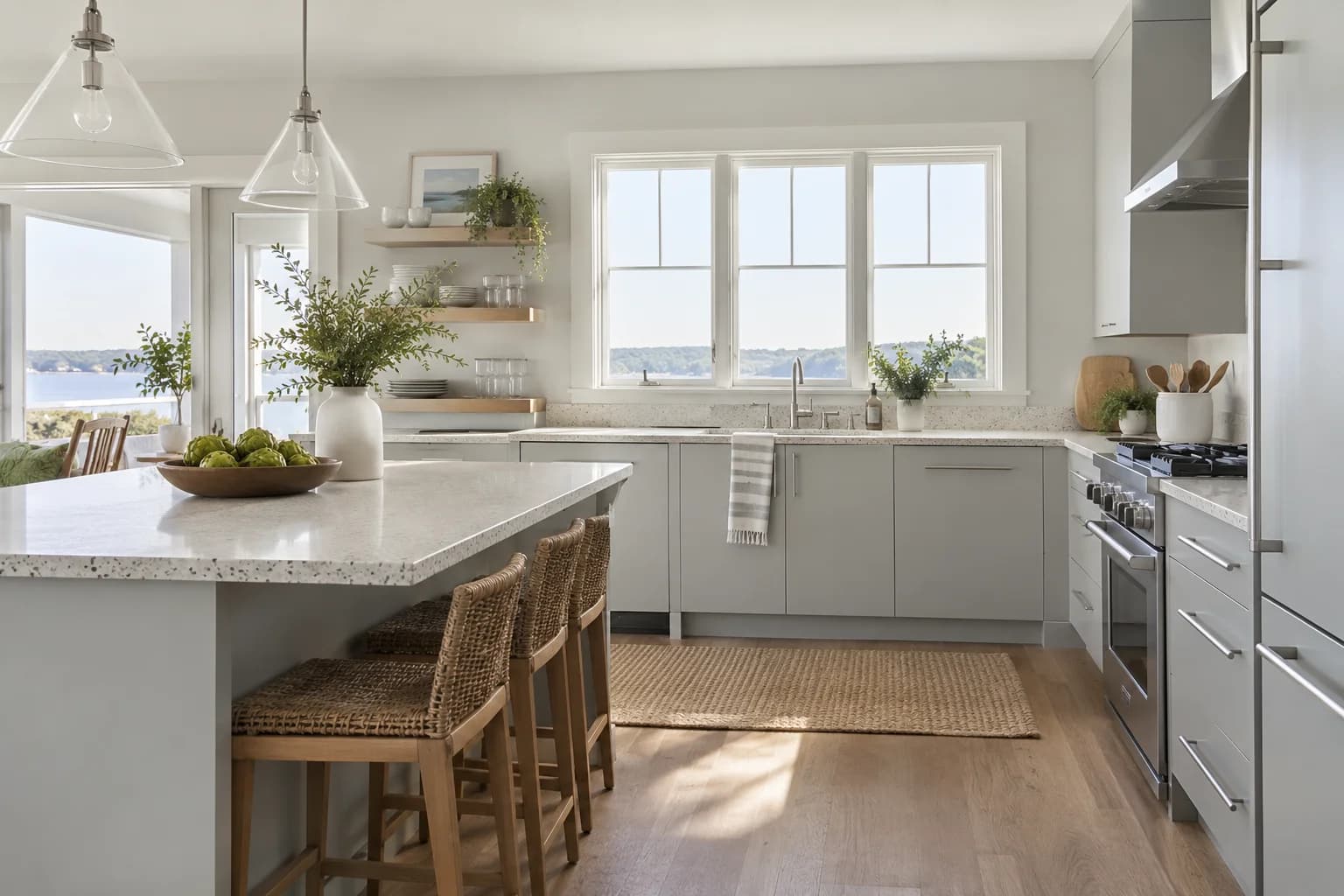 Kitchen cabinets featuring Passive paint