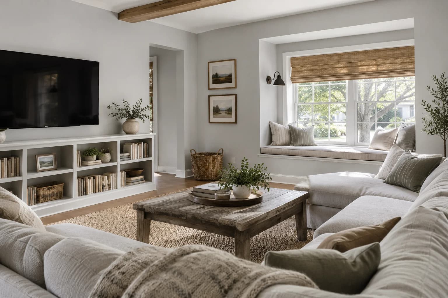 Living room featuring Passive paint