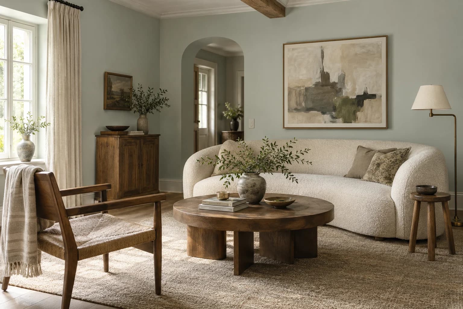 Living room featuring Sea Salt paint