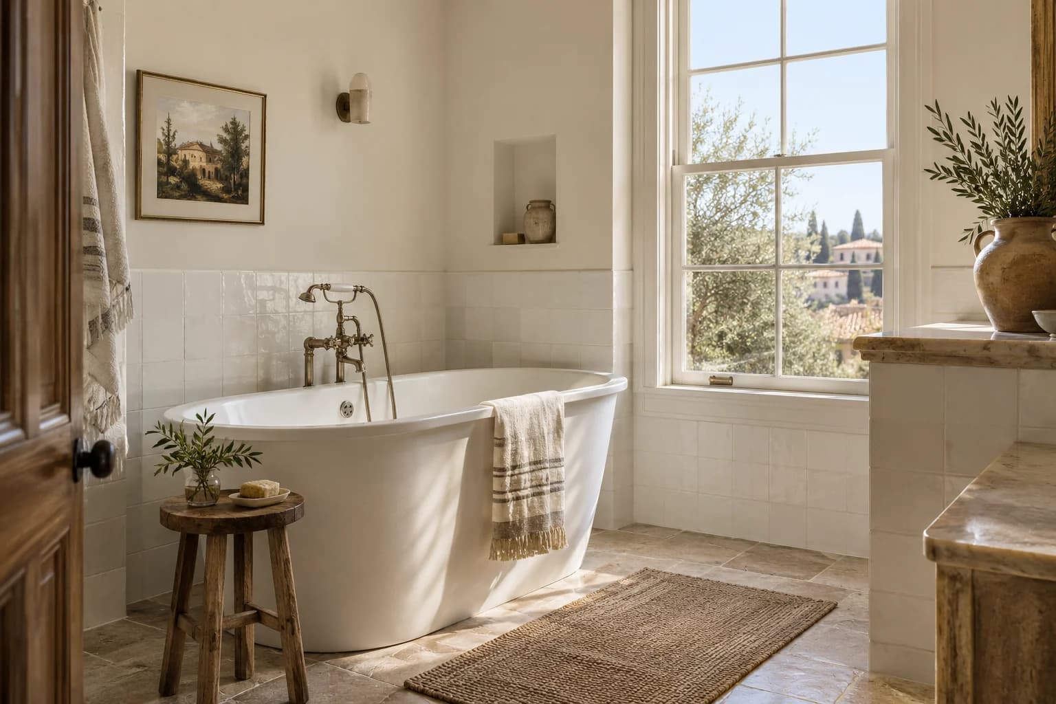 Bathroom featuring Shoji White paint