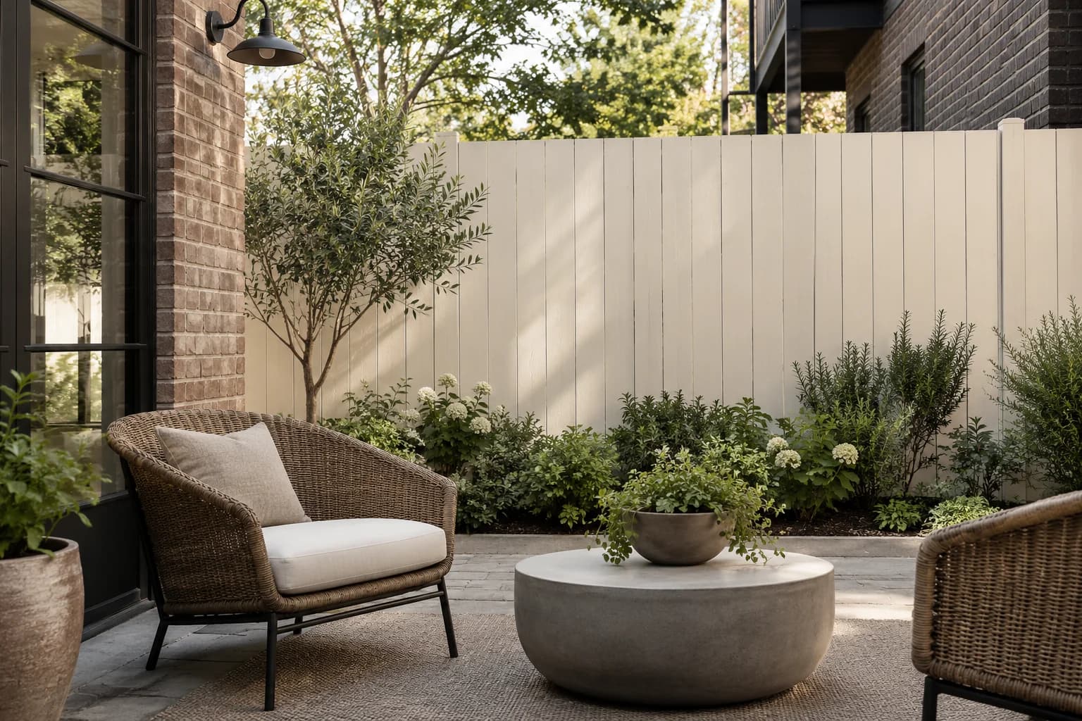 Fences & garden structures featuring Shoji White paint