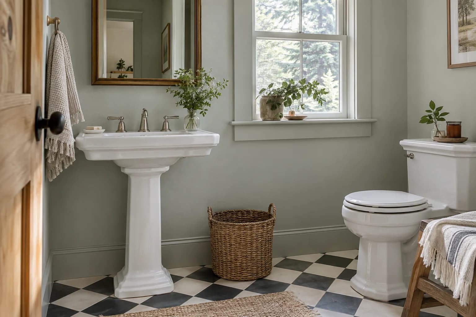 Bathroom featuring Silver Strand paint