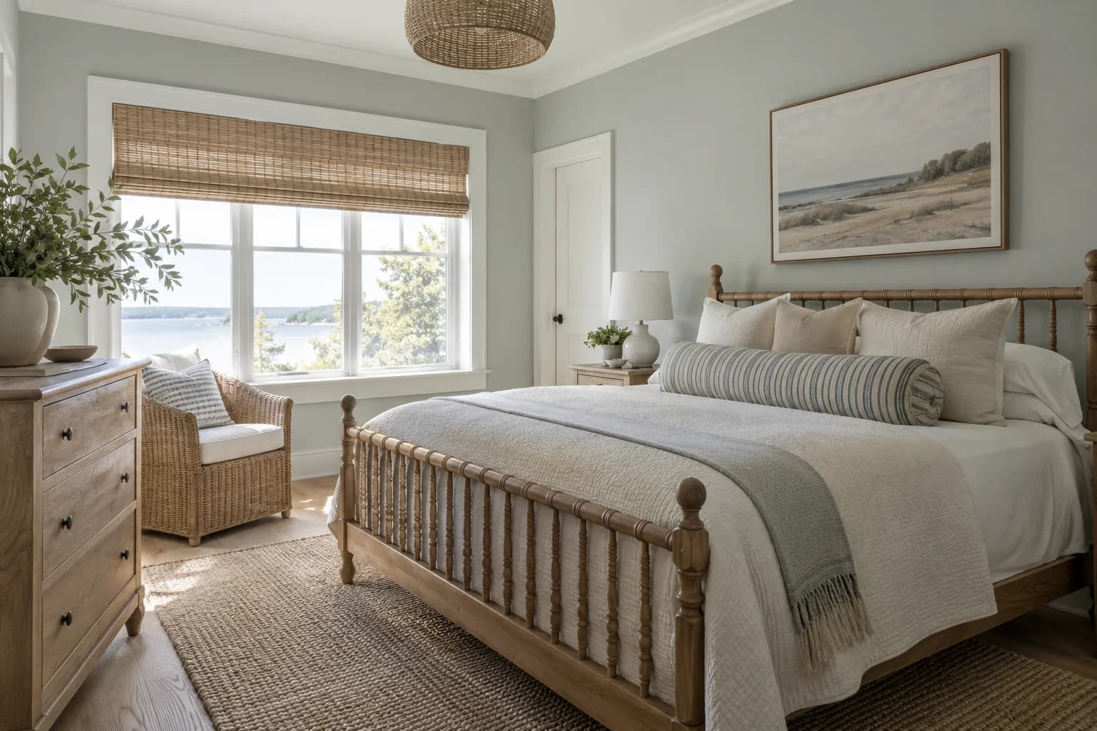 Bedroom featuring Silver Strand paint