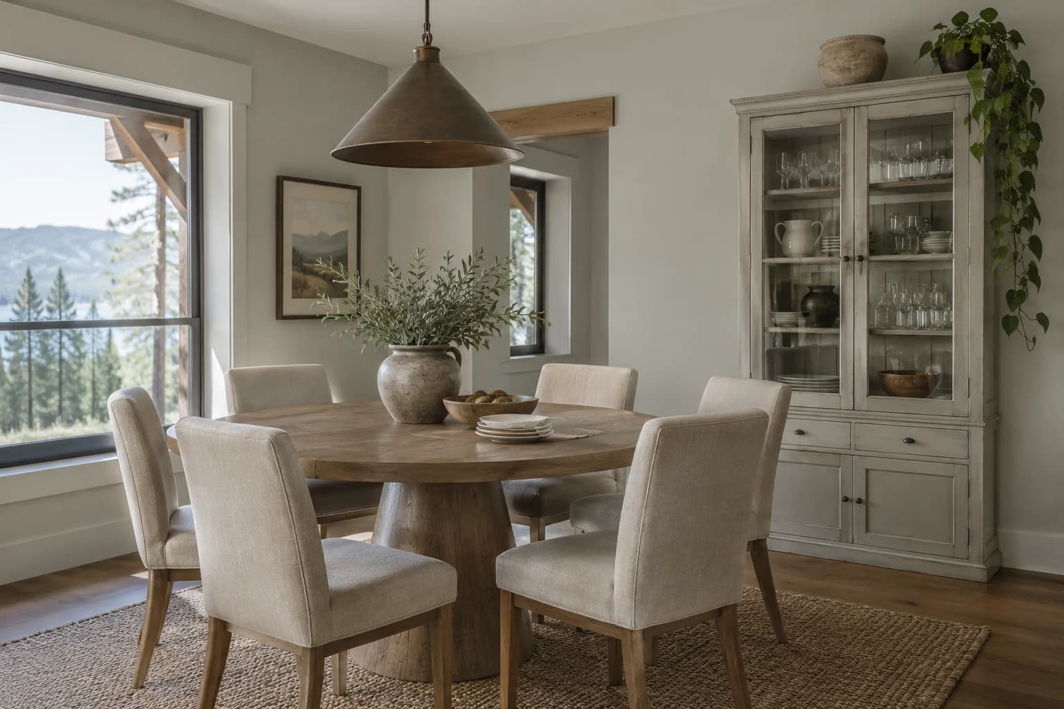 Dining room featuring Silver Strand paint