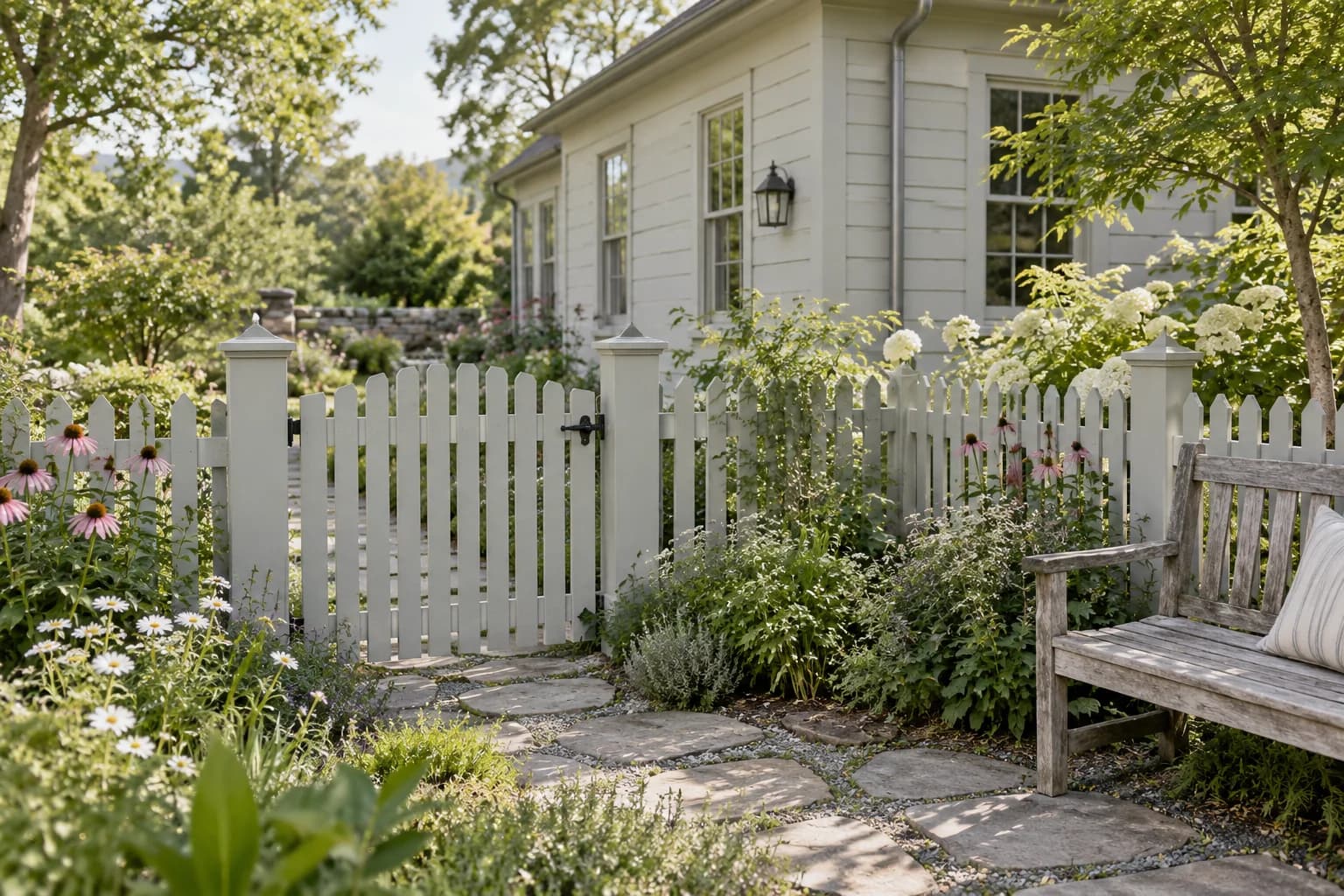 Fences & garden structures featuring Silver Strand paint