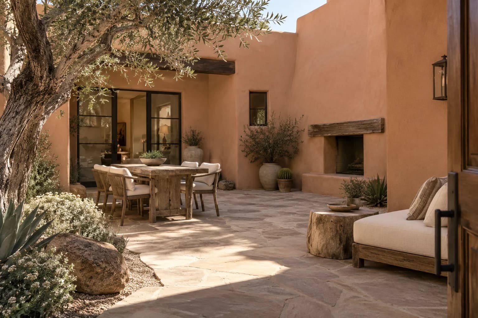 Stucco featuring Desert Carnation paint