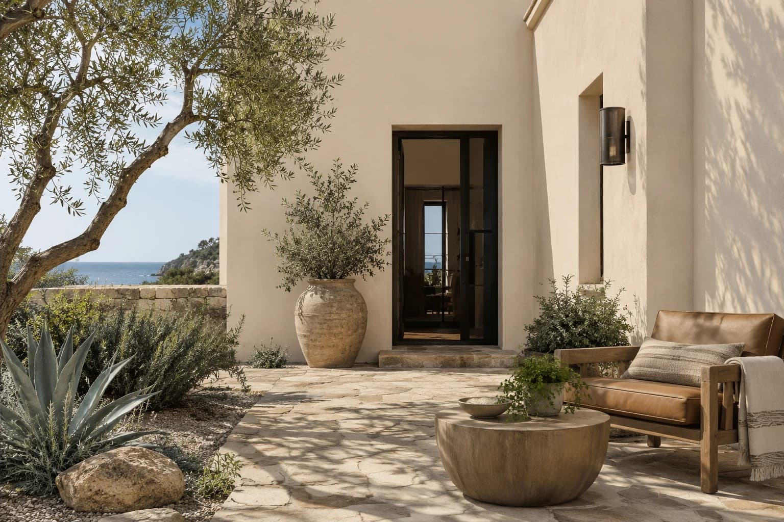 Stucco featuring Desert Fortress paint