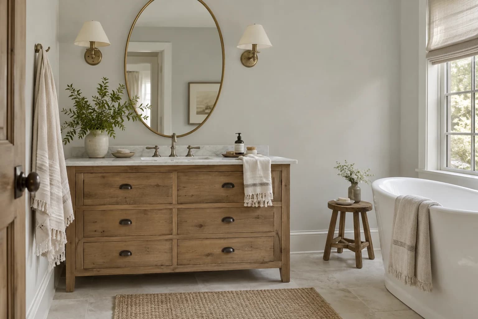 Bathroom featuring Filtered Shade paint