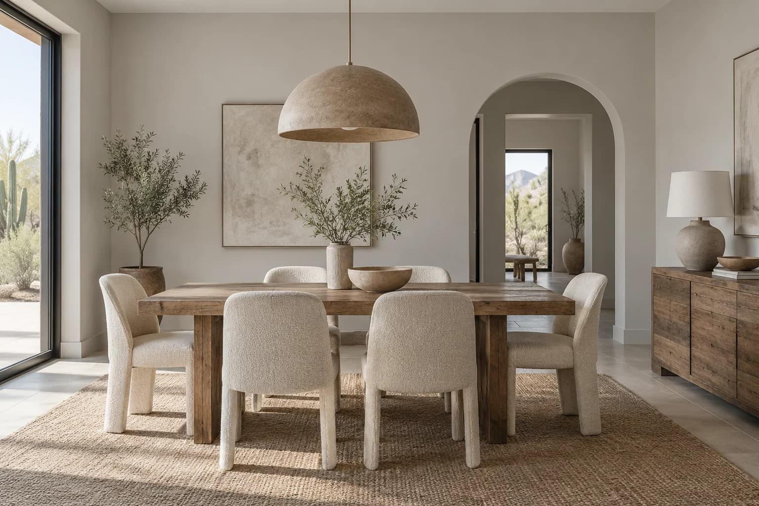 Dining room featuring Filtered Shade paint