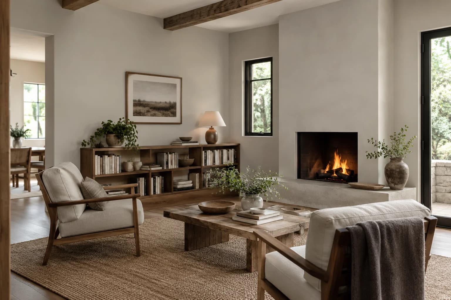 Living room featuring Filtered Shade paint