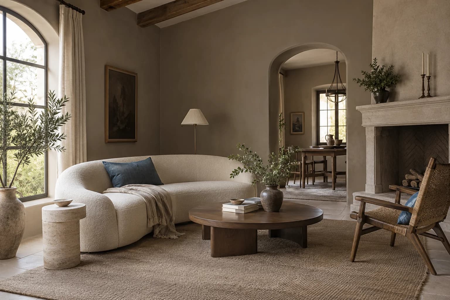 Living room featuring Seine paint