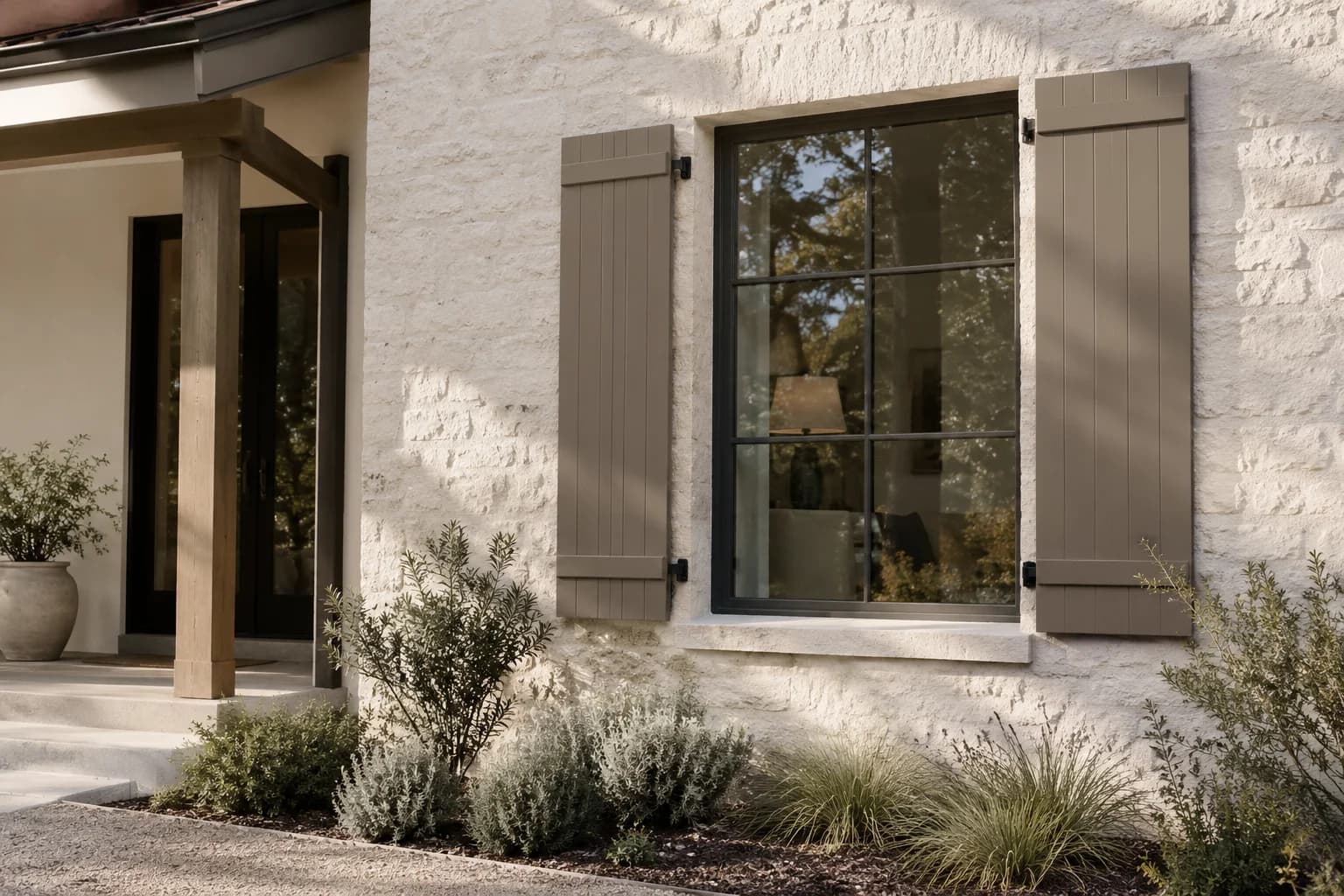 Shutters & trim featuring Seine paint