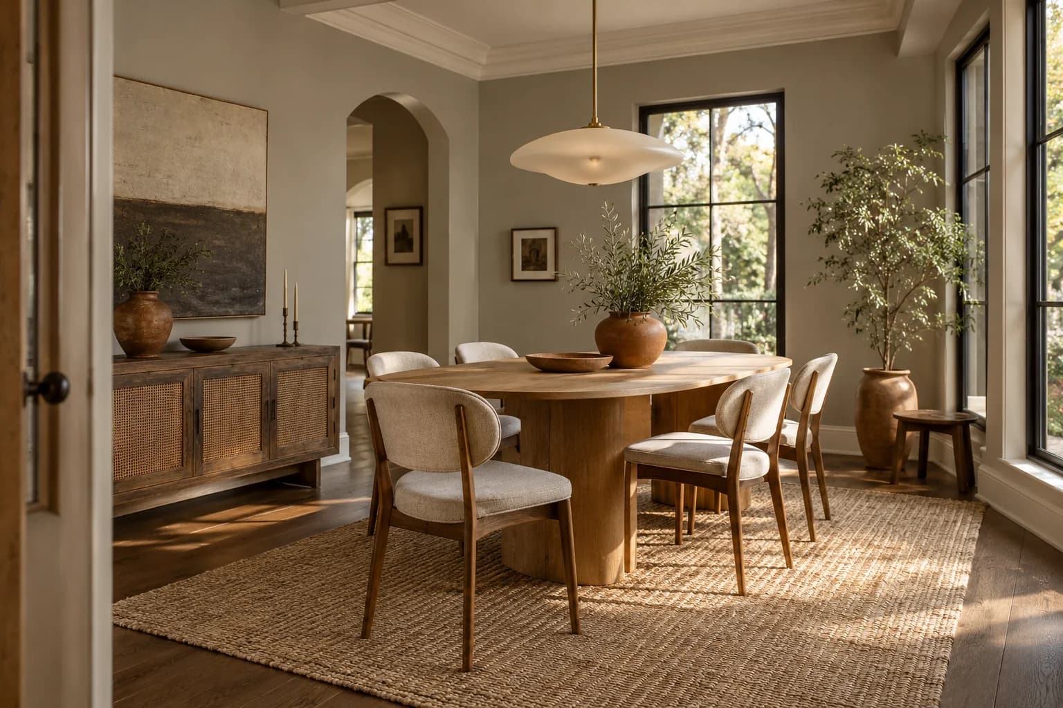 Dining room featuring Smoked Oyster paint
