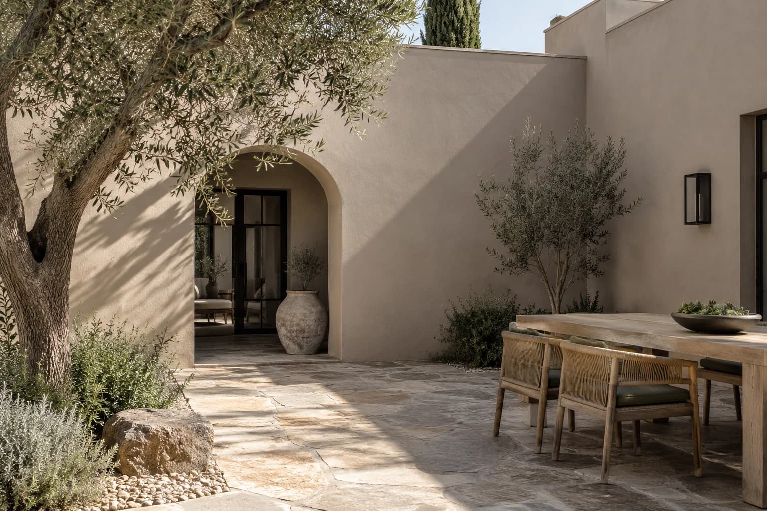 Stucco featuring Smoked Oyster paint