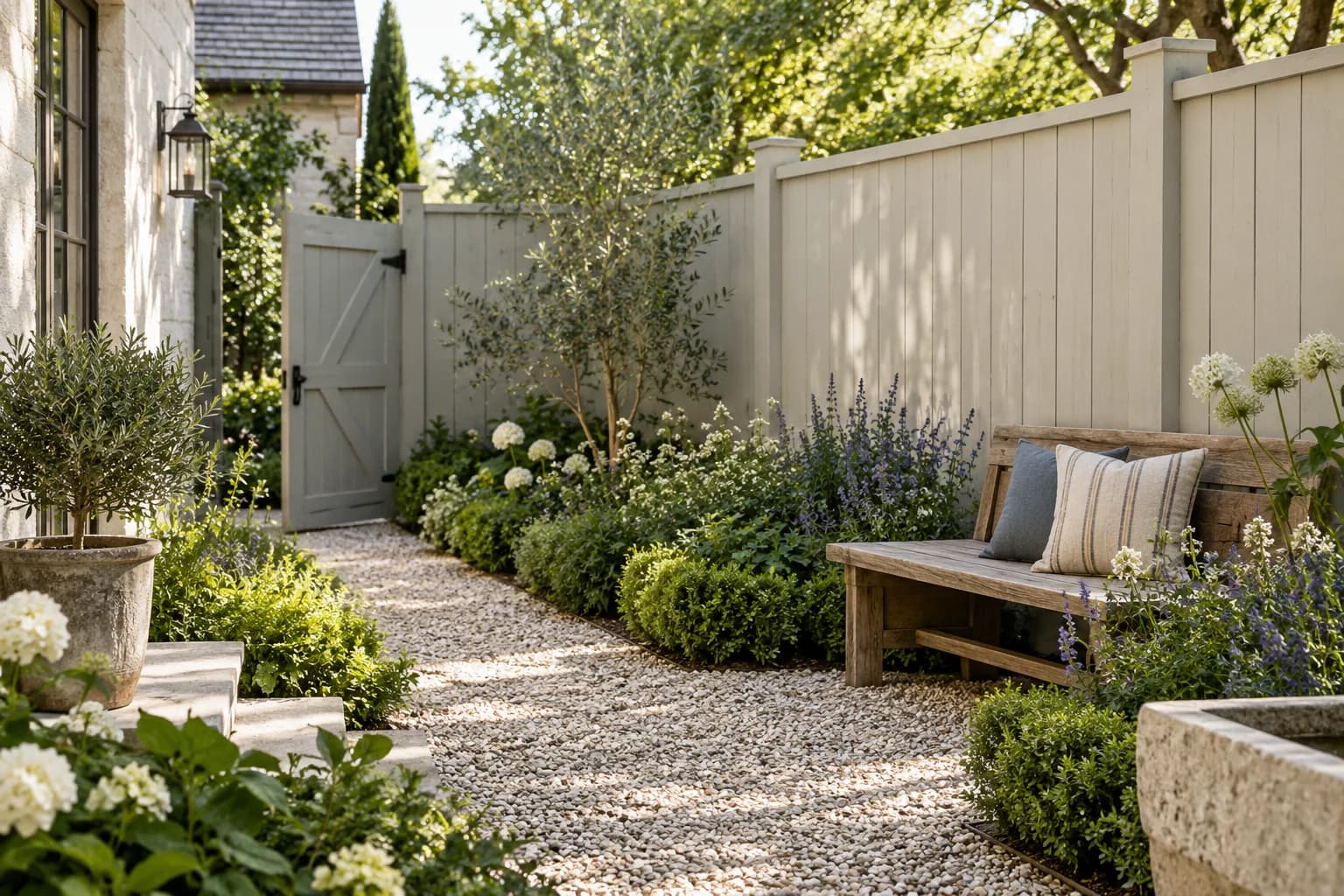 Fences & garden structures featuring Tempered Gray paint