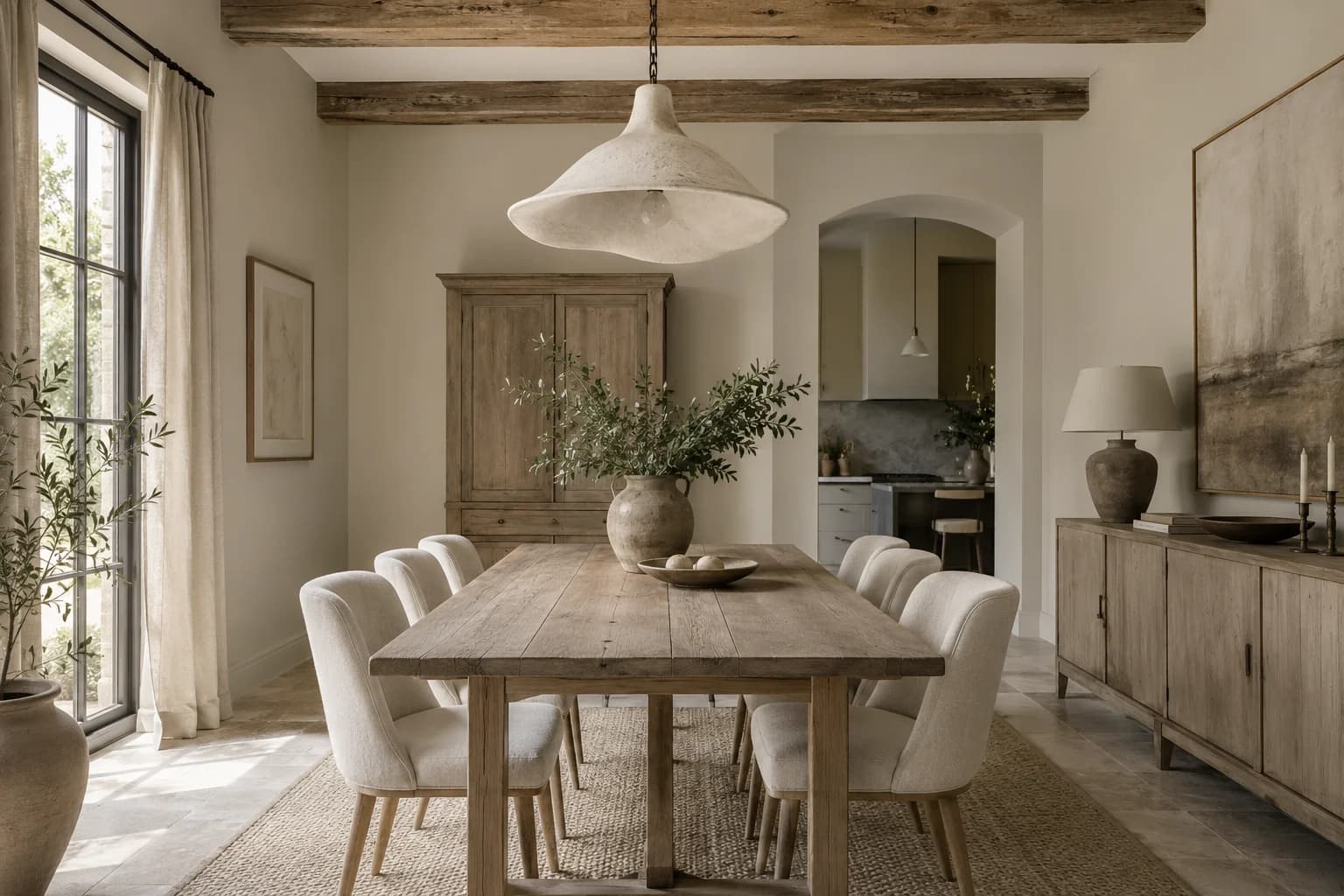 Dining room featuring Villa Grey paint