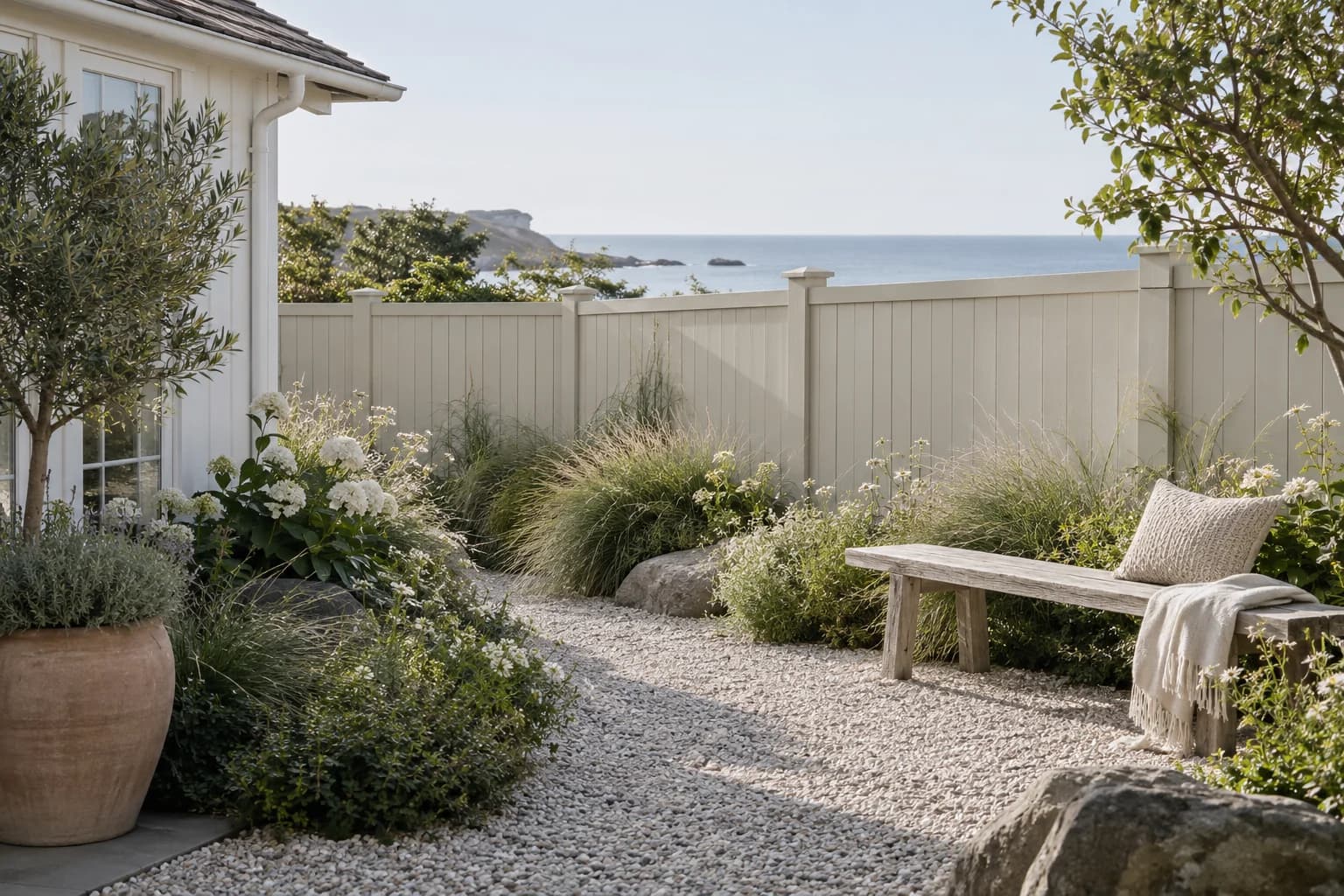Fences & garden structures featuring Villa Grey paint