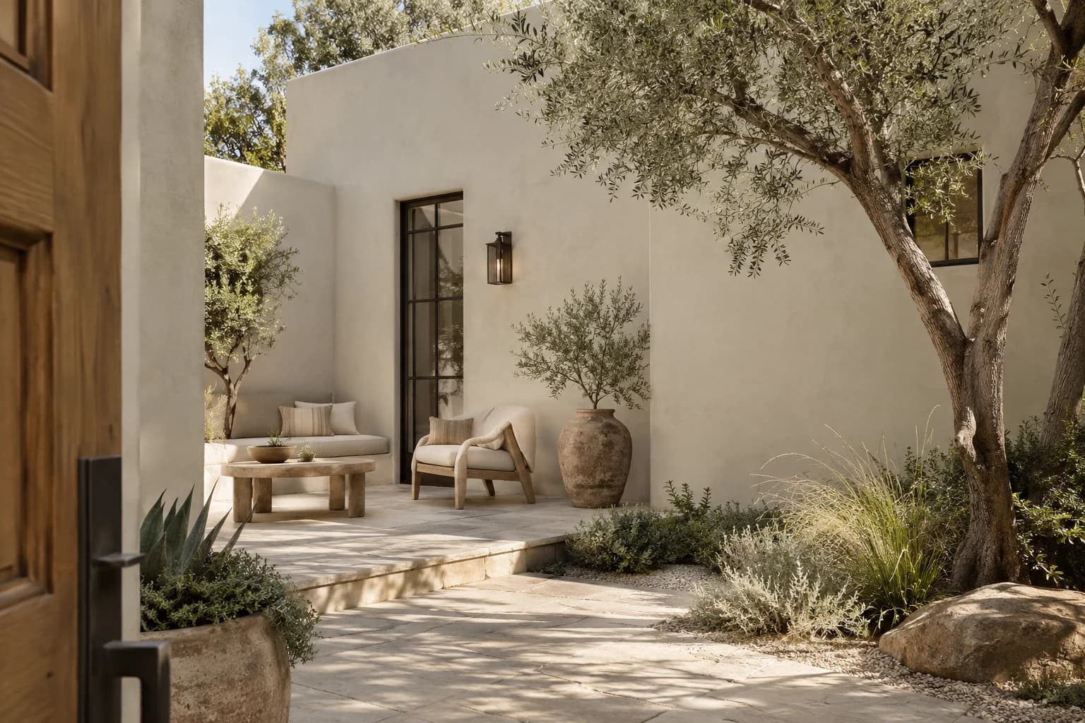 Stucco featuring Villa Grey paint