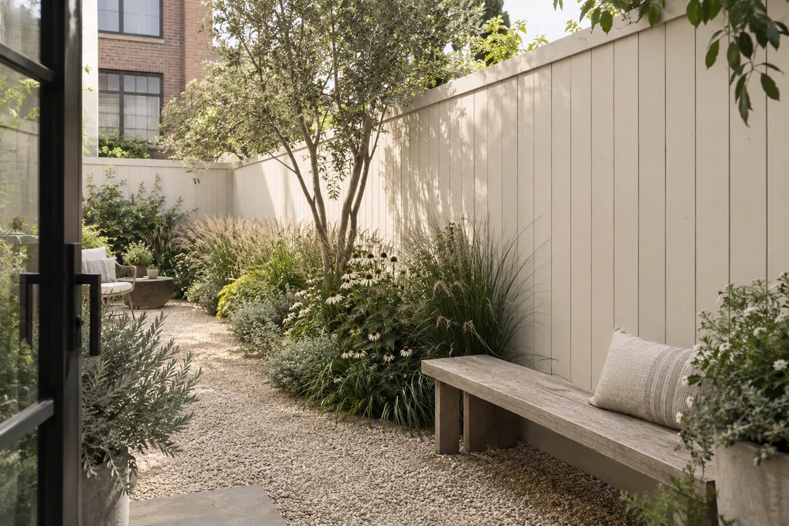Fences & garden structures featuring Warm Putty paint