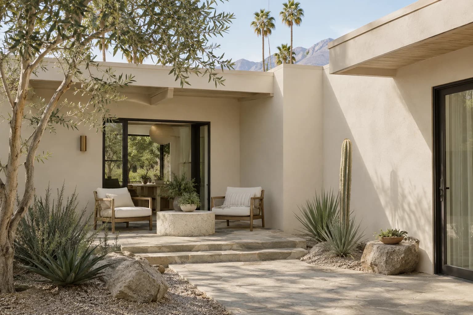 Stucco featuring Warm Putty paint