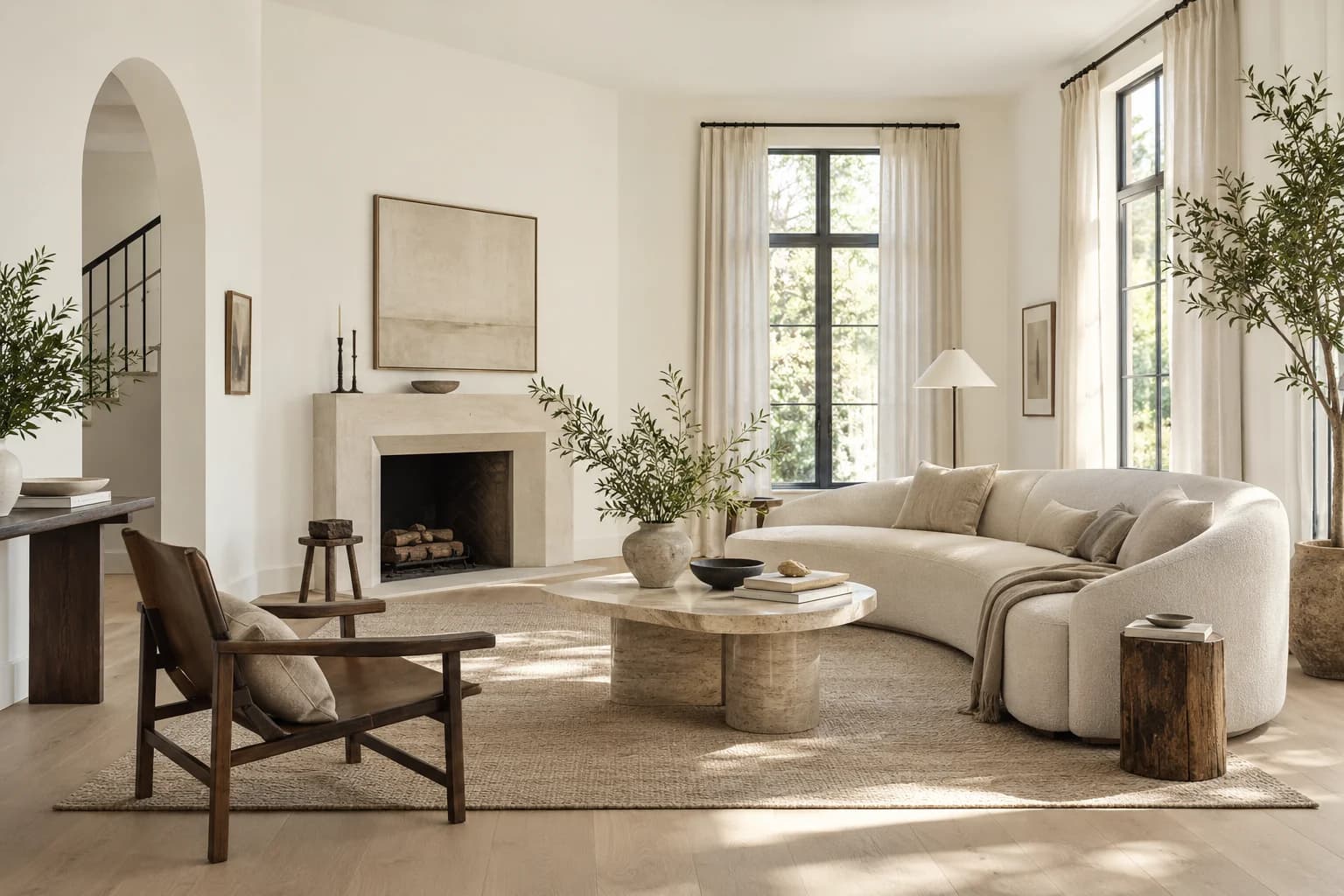 White Dove walls in a Belgian-style living room