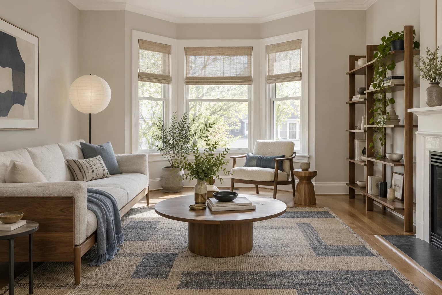 Living room featuring Agreeable Gray paint