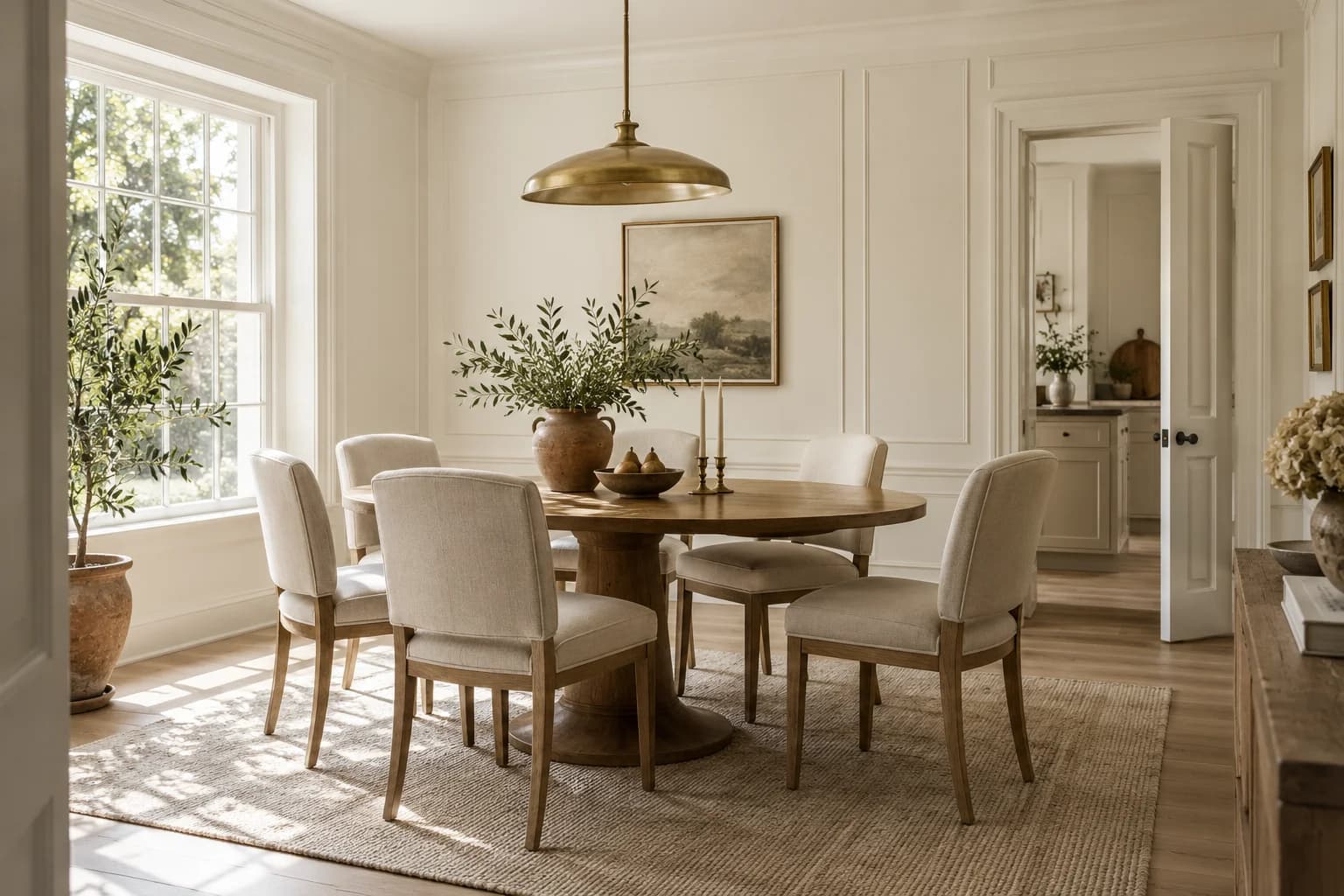 Dining room featuring Alabaster paint