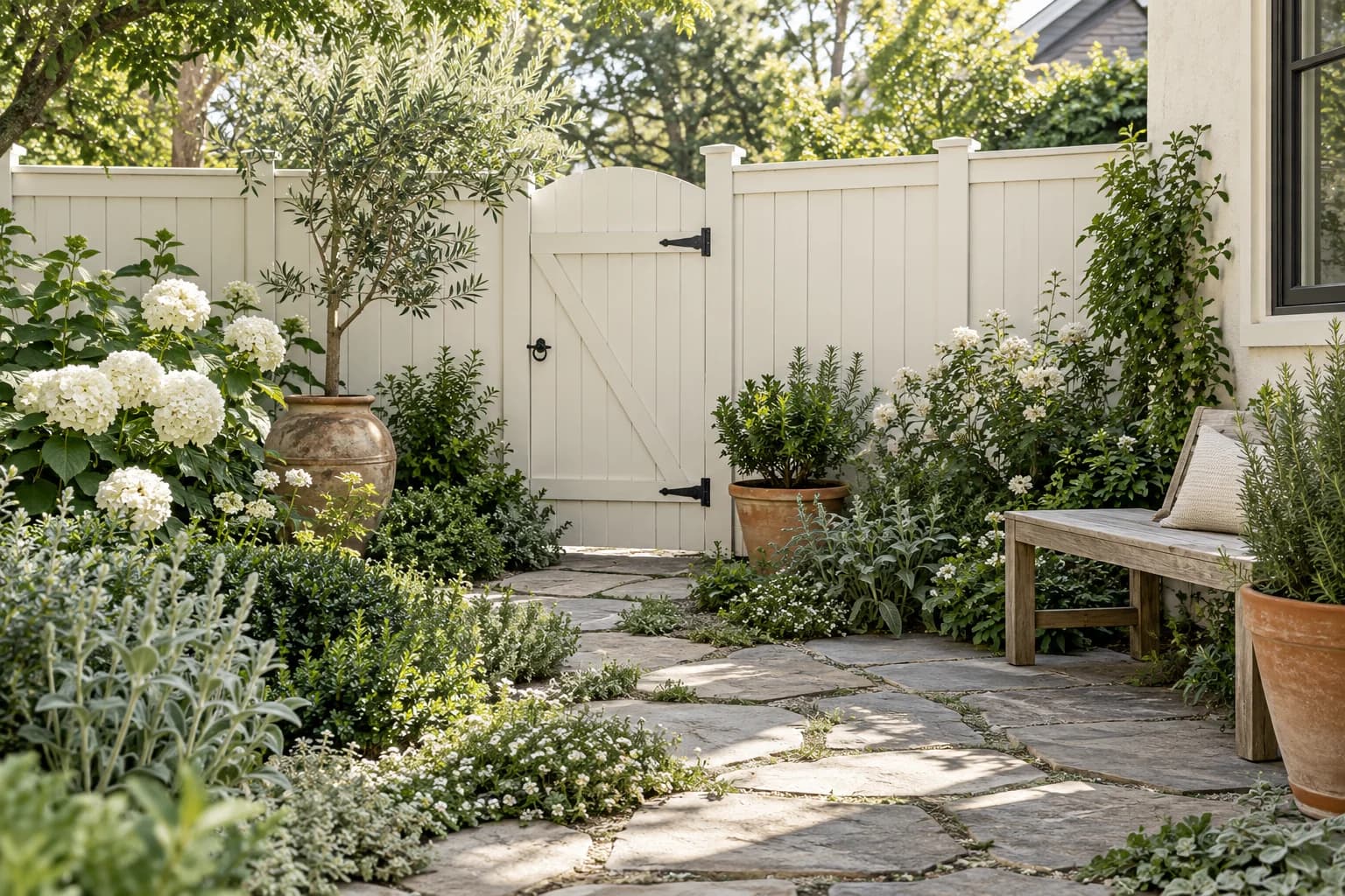 Fences & garden structures featuring Alabaster paint