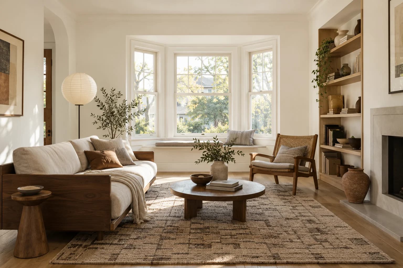 Living room featuring Alabaster paint