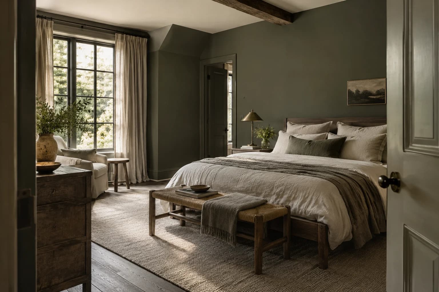 Bedroom featuring Black Bamboo paint