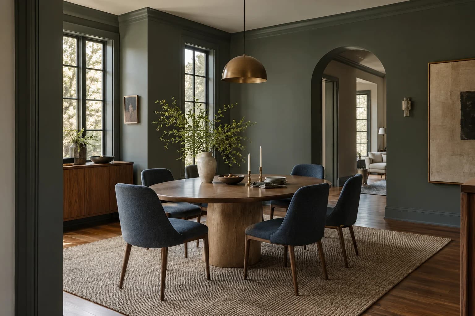Dining room featuring Black Bamboo paint