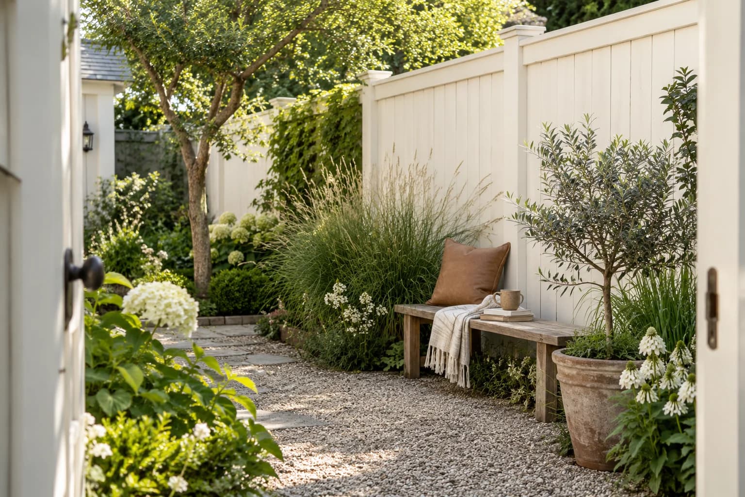 Fences & garden structures featuring Blank Canvas paint