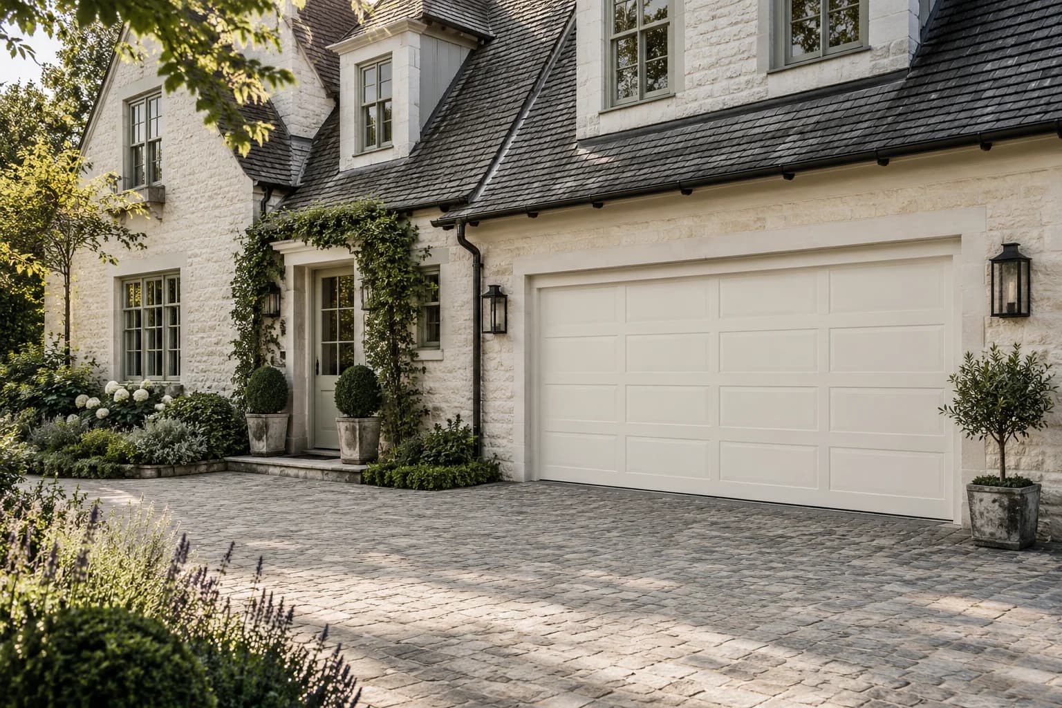 Garage door featuring Blank Canvas paint