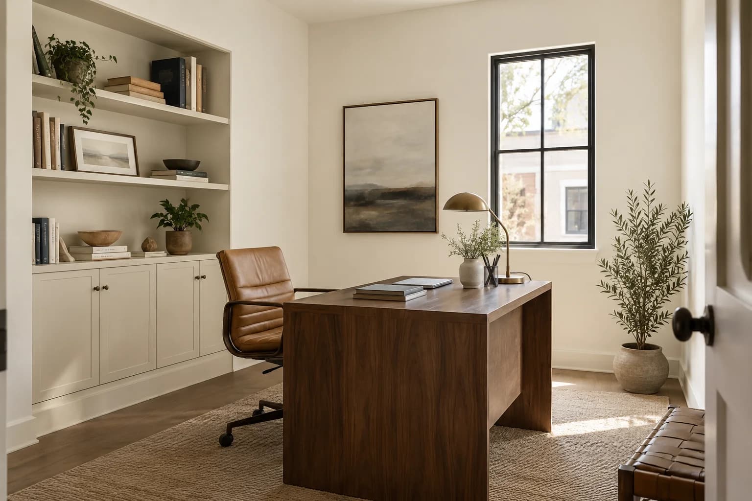 Home office featuring Blank Canvas paint