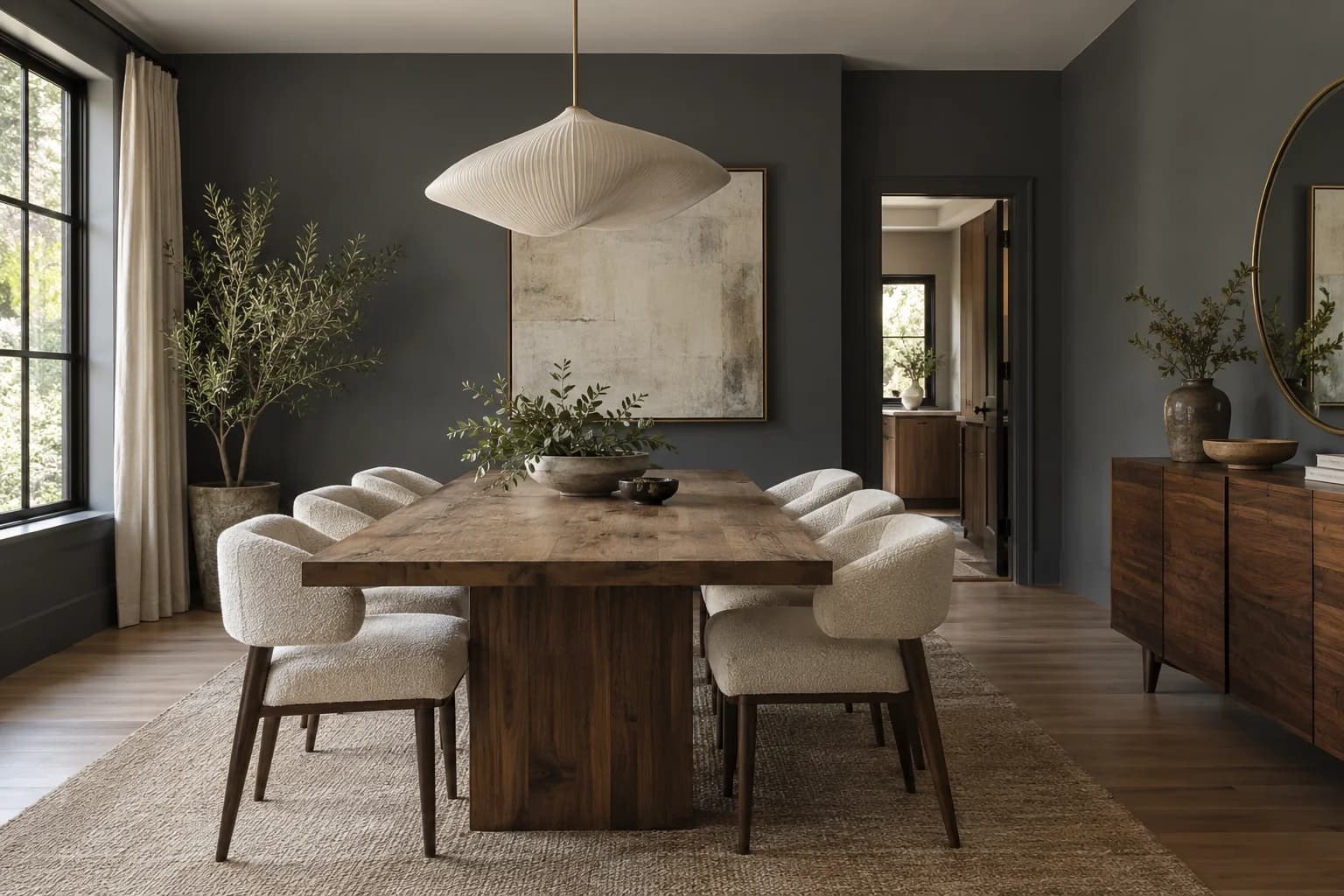 Dining room featuring Cracked Pepper paint