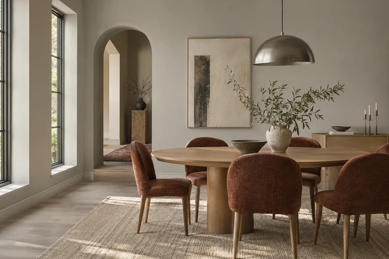 Dining room featuring Natural Gray paint