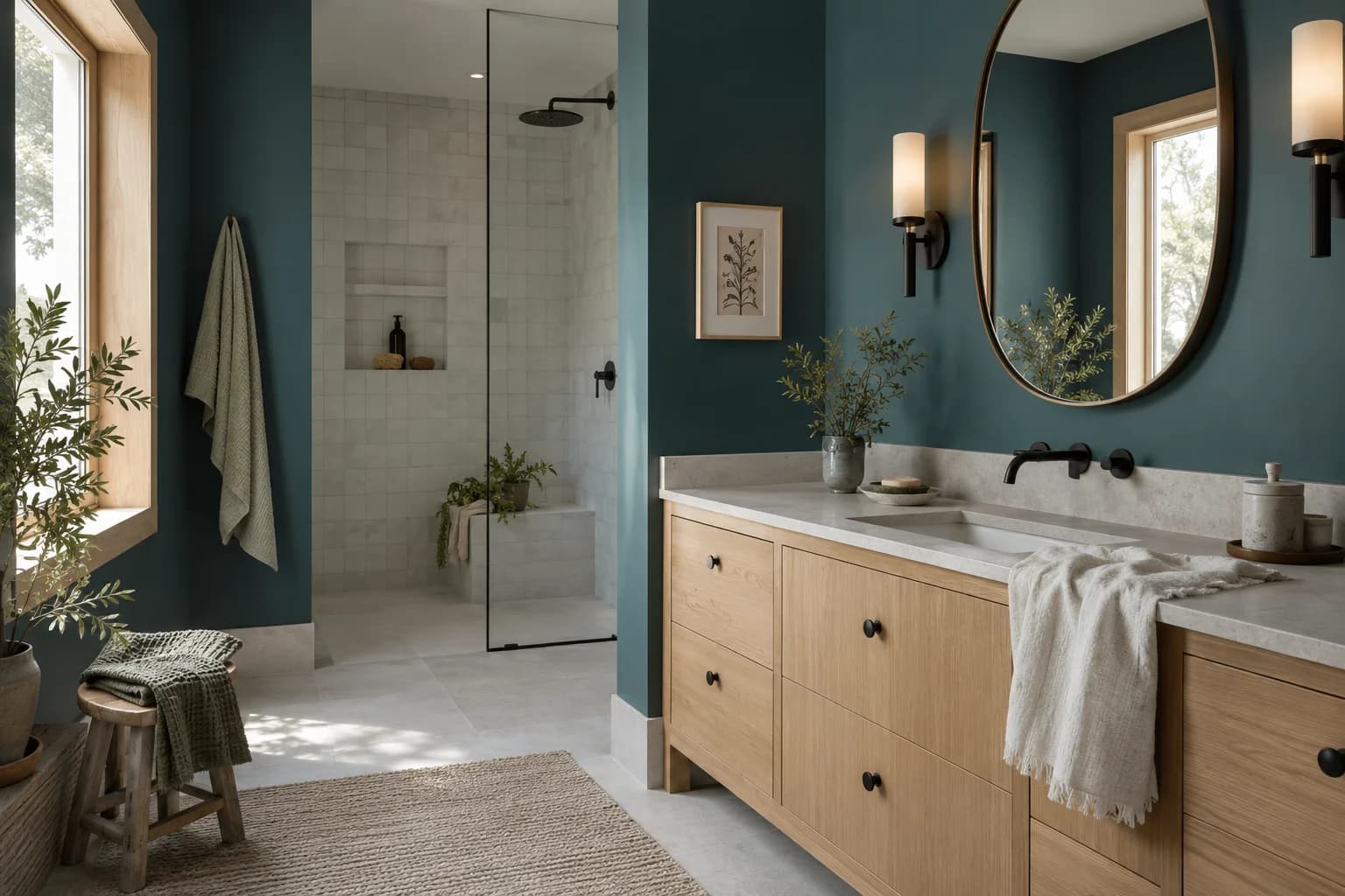 Bathroom featuring Ocean Abyss paint