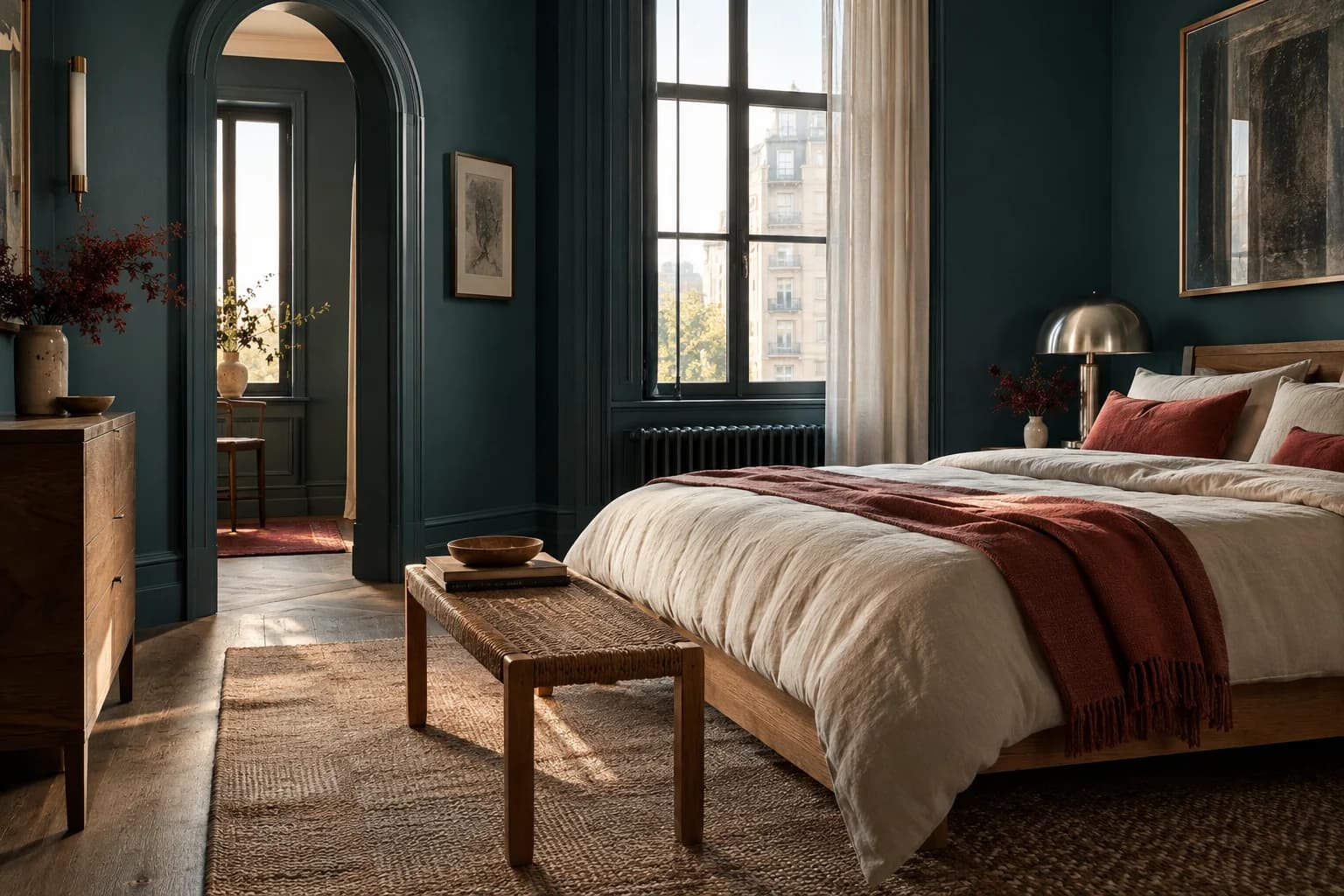 Bedroom featuring Ocean Abyss paint