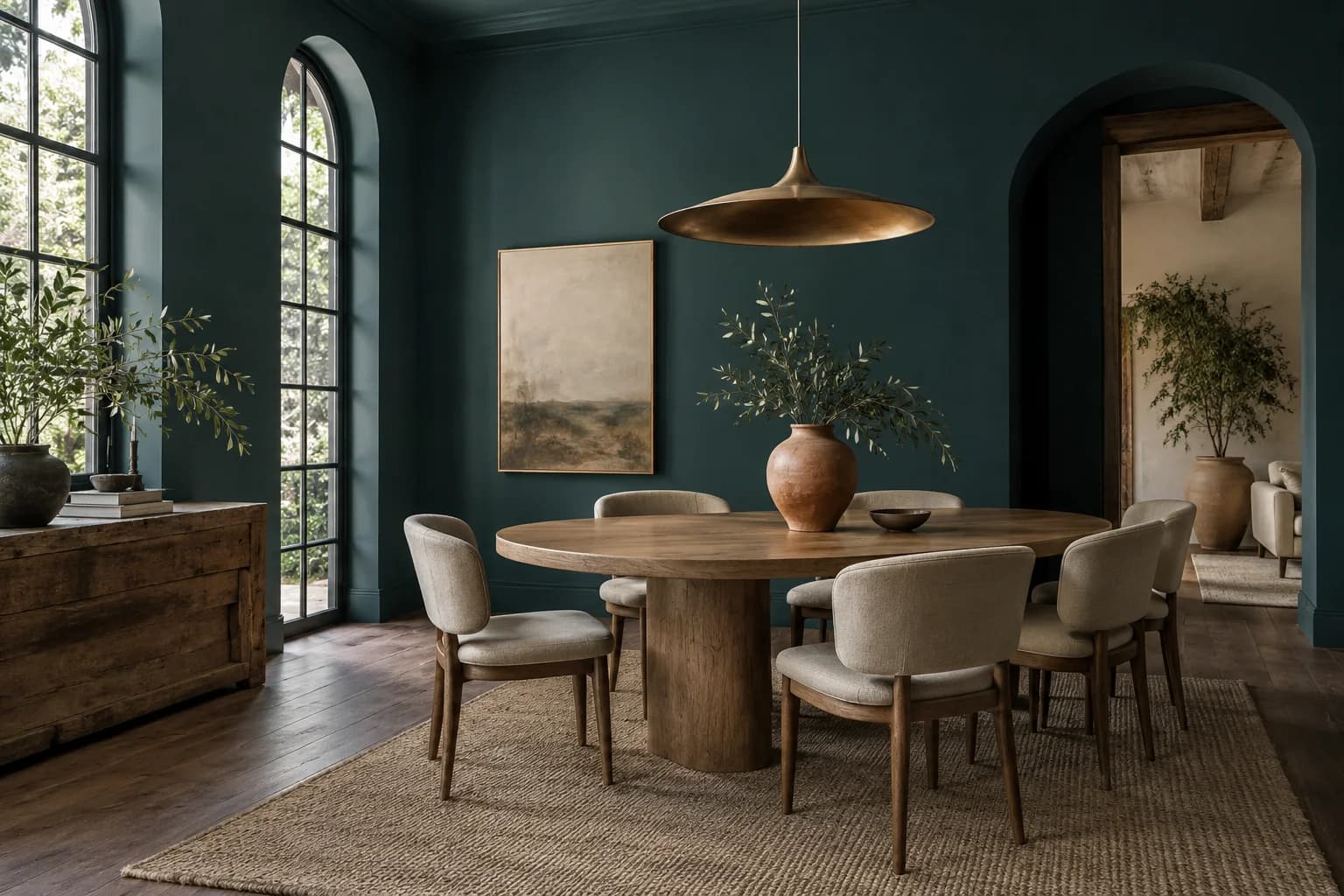 Dining room featuring Ocean Abyss paint