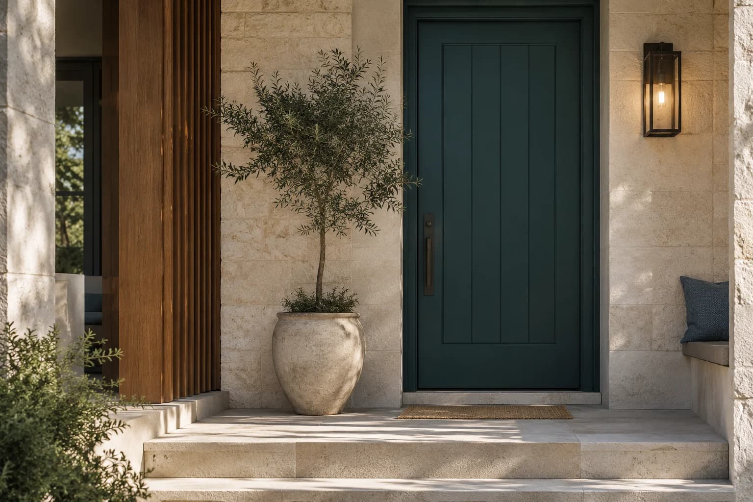 Front door featuring Ocean Abyss paint
