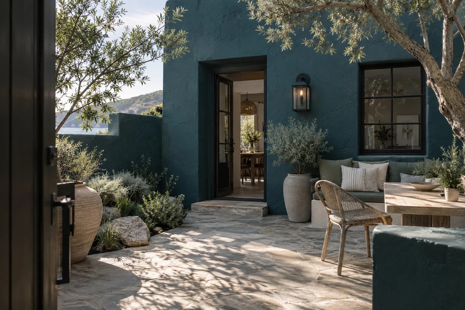 Stucco featuring Ocean Abyss paint
