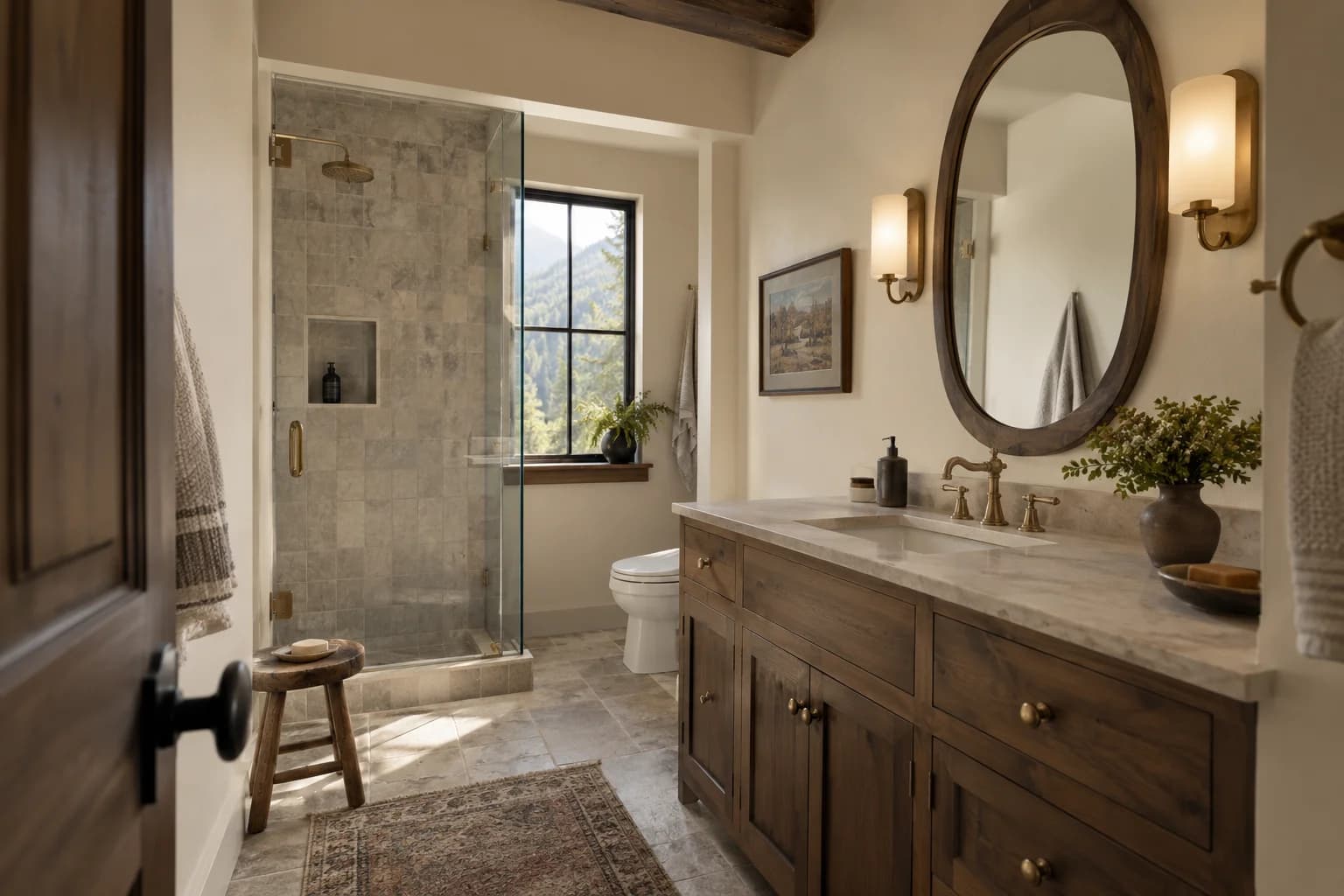 Bathroom featuring Off White paint