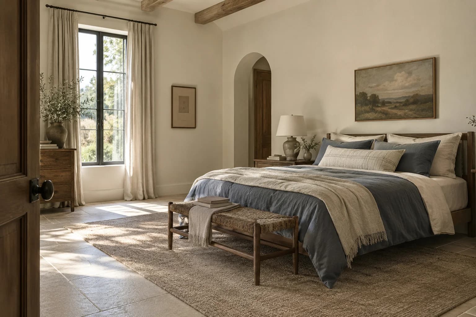 Bedroom featuring Off White paint