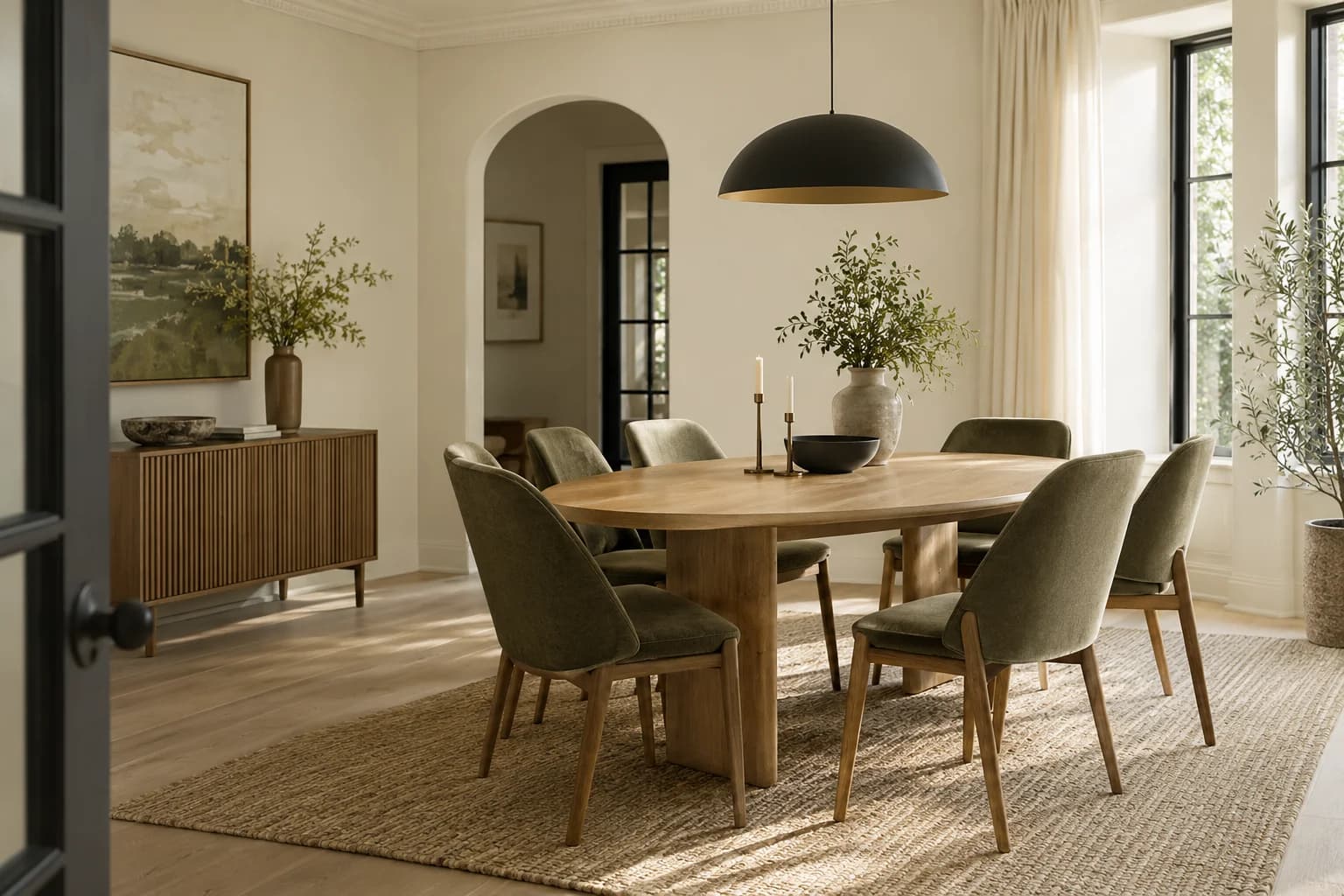 Dining room featuring Off White paint