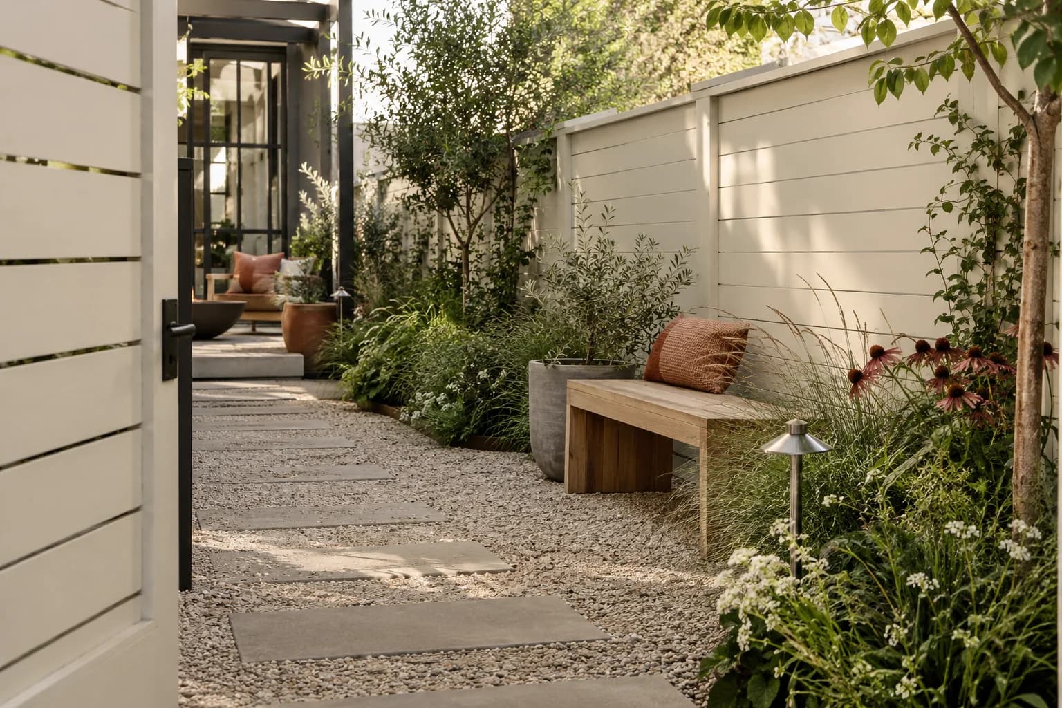 Fences & garden structures featuring Off White paint