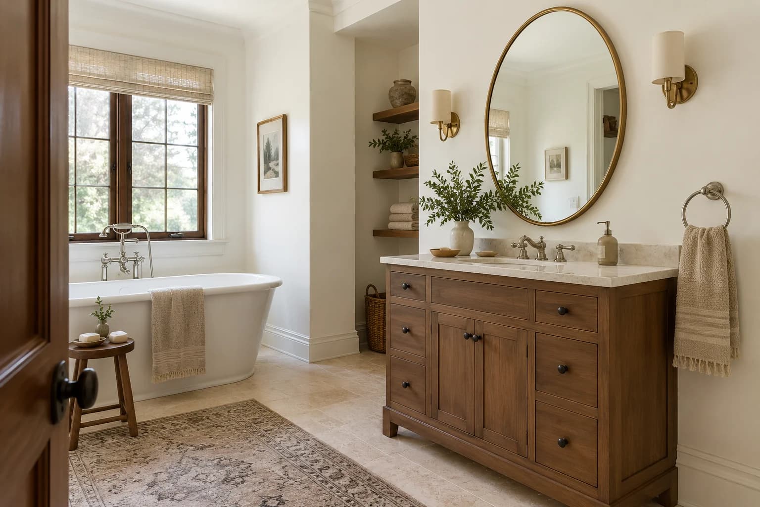 Bathroom featuring Polar Bear paint